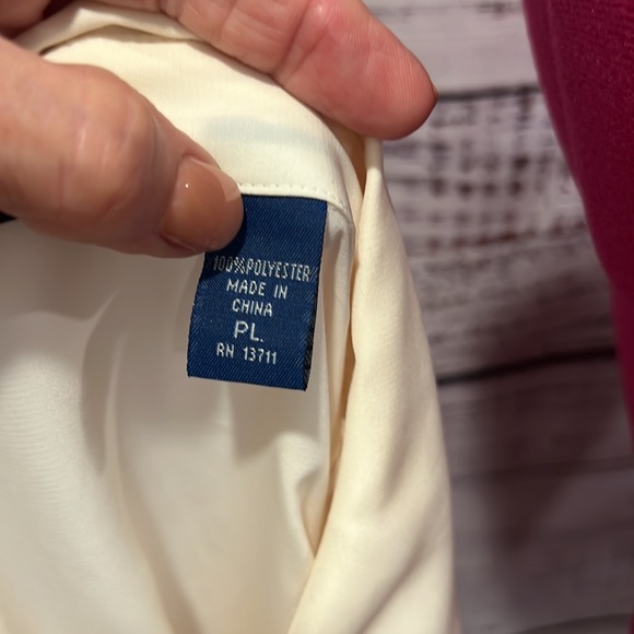 KAREN SCOTT LG PETITE CREAM COLORED BLOUSE - Picture 7 of 9